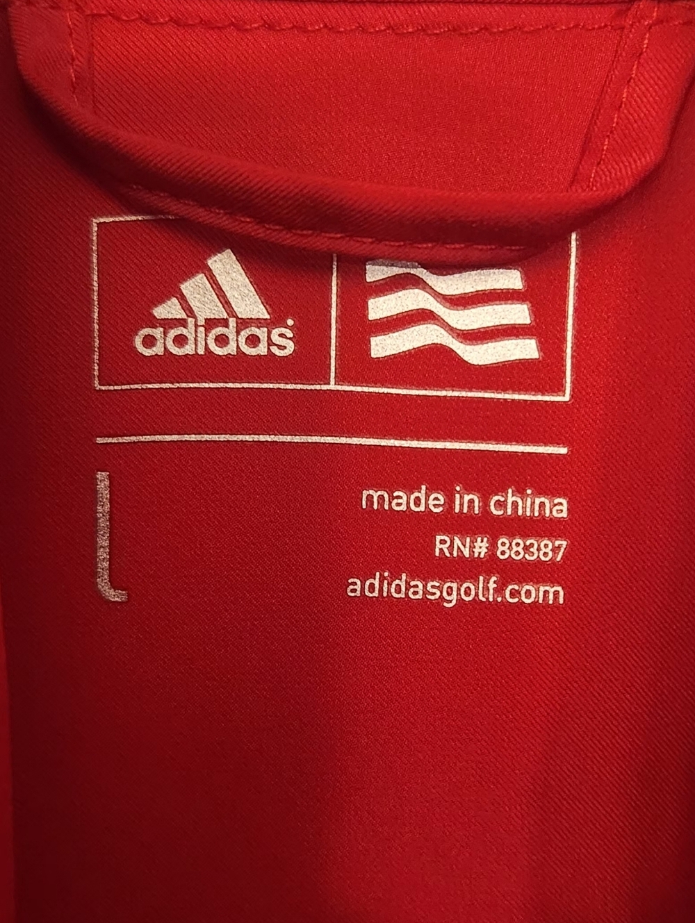 Adidas 2016 U.S. Open Oakmont Golf Jacket - Women's Red Full-Zip Climalite Sz: L - Picture 3 of 14